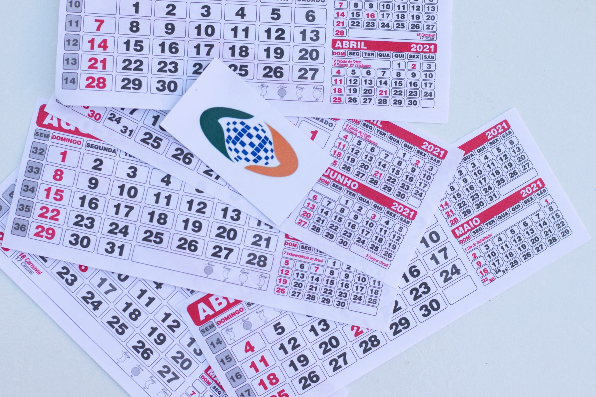 Calendário BPC de abril.