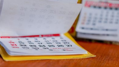 Calendário do BPC para abril.